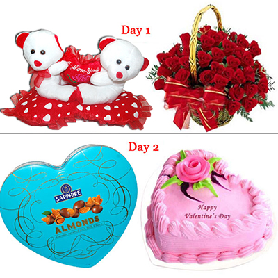 "Valentine Whisper   ( Multi day Hamper) - Click here to View more details about this Product